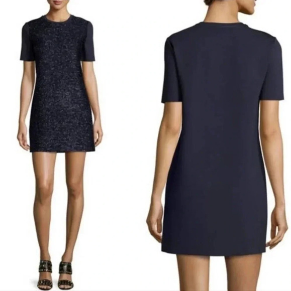 TORY Burch tinsel shimmer shift mini dress - Picture 5 of 12